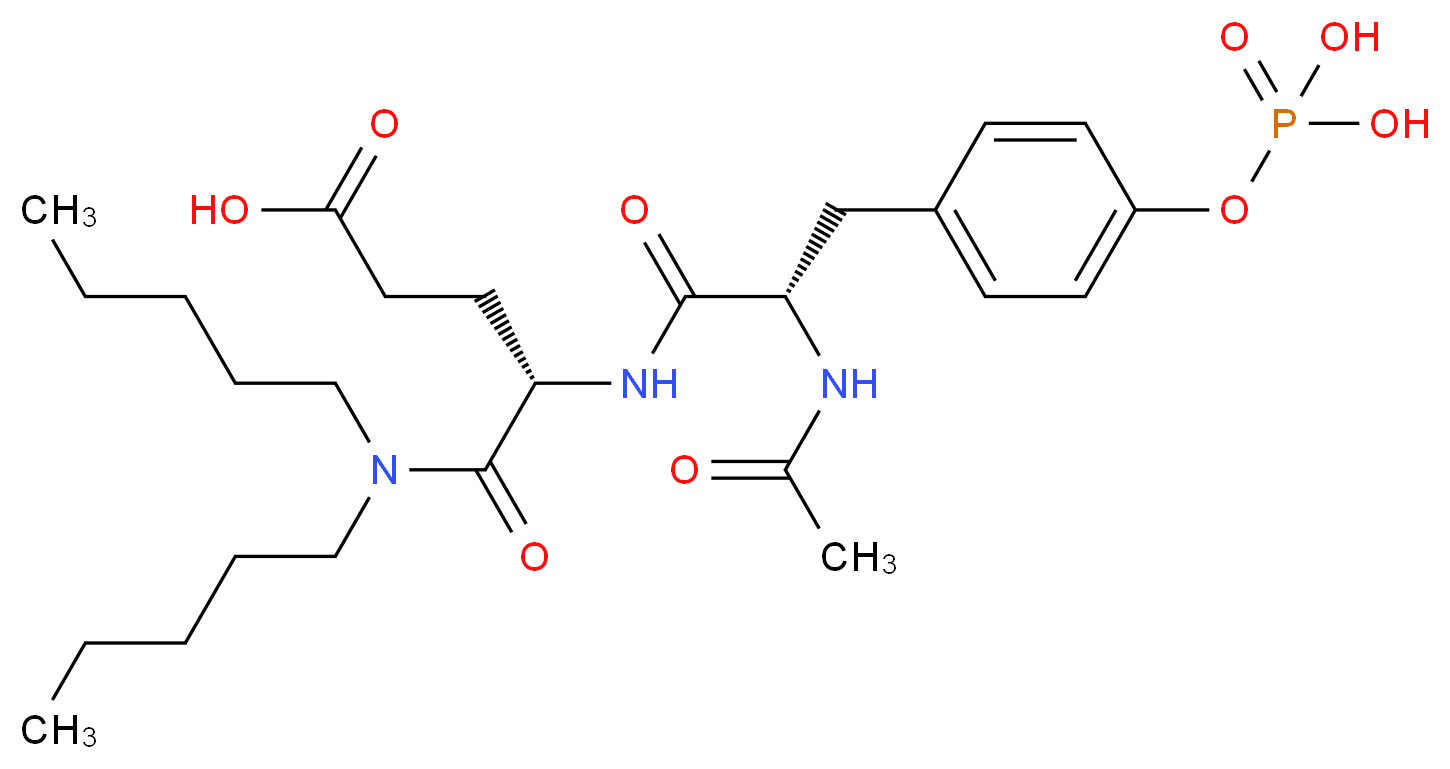 N-Acetyl-O-phosphono-Tyr-Glu Dipentylamide_分子结构_CAS_)