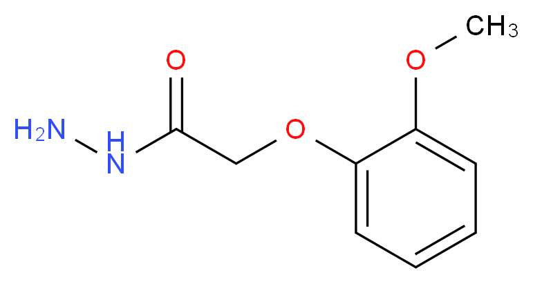 2-(2-methoxyphenoxy)acetohydrazide_分子结构_CAS_107967-88-4