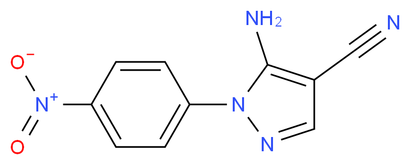 5-Amino-1-(4-nitrophenyl)-1H-pyrazole-4-carbonitrile_分子结构_CAS_5394-41-2)