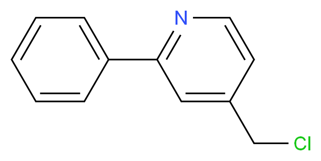 4-(CHLOROMETHYL)-2-PHENYLPYRIDINE_分子结构_CAS_147937-35-7)