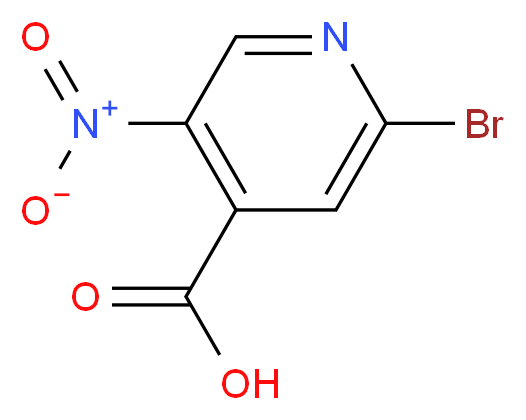 2-Bromo-5-nitro-4-pyridinecarboxylic acid_分子结构_CAS_1053655-82-5)