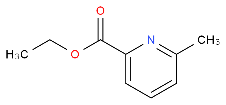 乙基 6-甲基吡啶-2-羧酸酯_分子结构_CAS_39640-51-2)