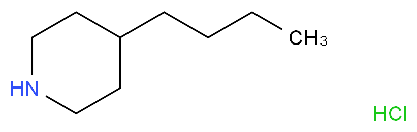 4-Butylpiperidine hydrochloride_分子结构_CAS_372195-85-2)