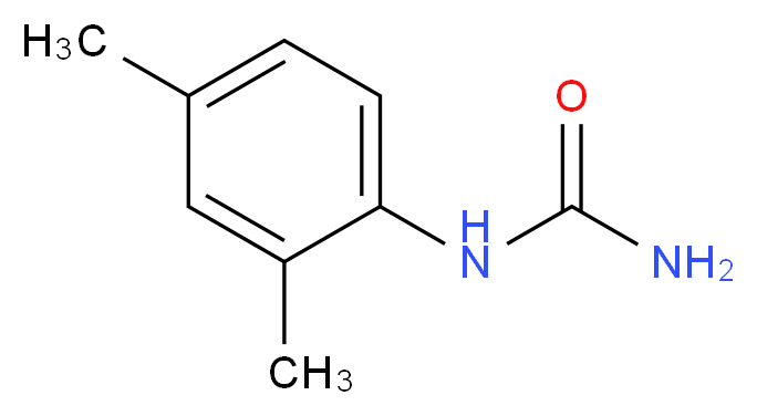 N-(2,4-dimethylphenyl)urea_分子结构_CAS_2990-02-5)