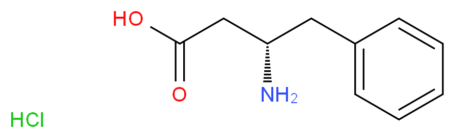 (3S)-3-amino-4-phenylbutanoic acid hydrochloride_分子结构_CAS_138165-77-2