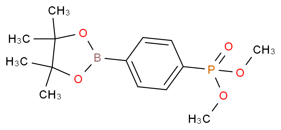 dimethyl [4-(tetramethyl-1,3,2-dioxaborolan-2-yl)phenyl]phosphonate_分子结构_CAS_852204-67-2
