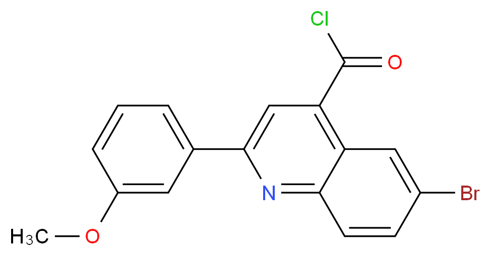 6-Bromo-2-(3-methoxyphenyl)quinoline-4-carbonyl chloride_分子结构_CAS_)