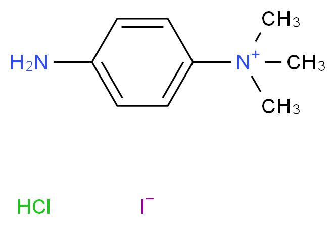 4-amino-N,N,N-trimethylanilinium hydrochloride iodide_分子结构_CAS_62654-12-0