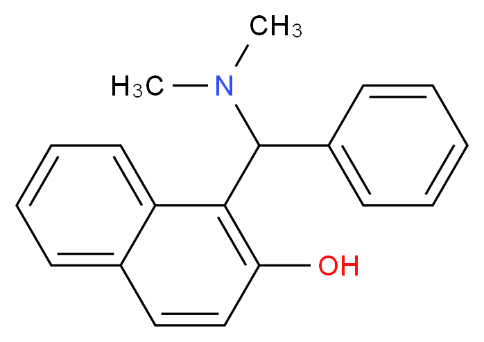 (+)-1-[(DIMETHYLAMINO)PHENYLMETHYL]-2-NAPHTHALENOL_分子结构_CAS_219897-56-0)