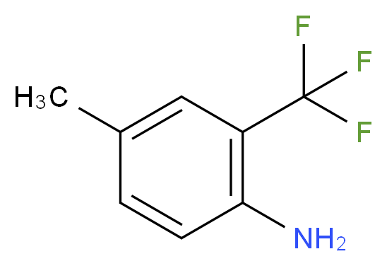 4-methyl-2-(trifluoromethyl)aniline_分子结构_CAS_87617-23-0