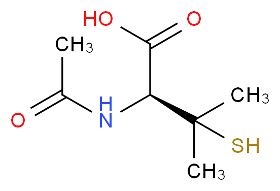 N-Acetyl-D-penicillamine_分子结构_CAS_15537-71-0)