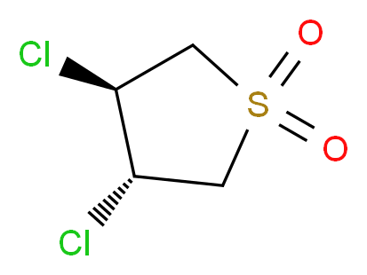 (3S,4S)-3,4-dichloro-1$l^{6}-thiolane-1,1-dione_分子结构_CAS_20688-41-9