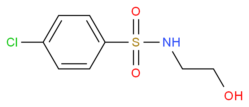 4-Chloro-N-(2-hydroxyethyl)benzenesulfonamide_分子结构_CAS_6419-69-8)