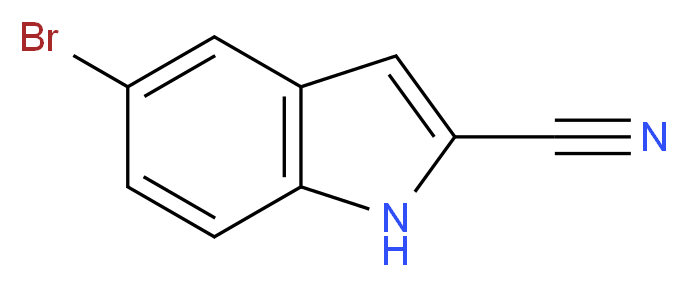 5-bromo-1H-indole-2-carbonitrile_分子结构_CAS_902772-13-8