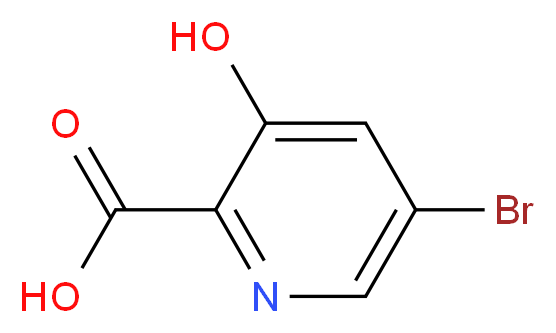 5-bromo-3-hydroxypyridine-2-carboxylic acid_分子结构_CAS_1160994-90-0