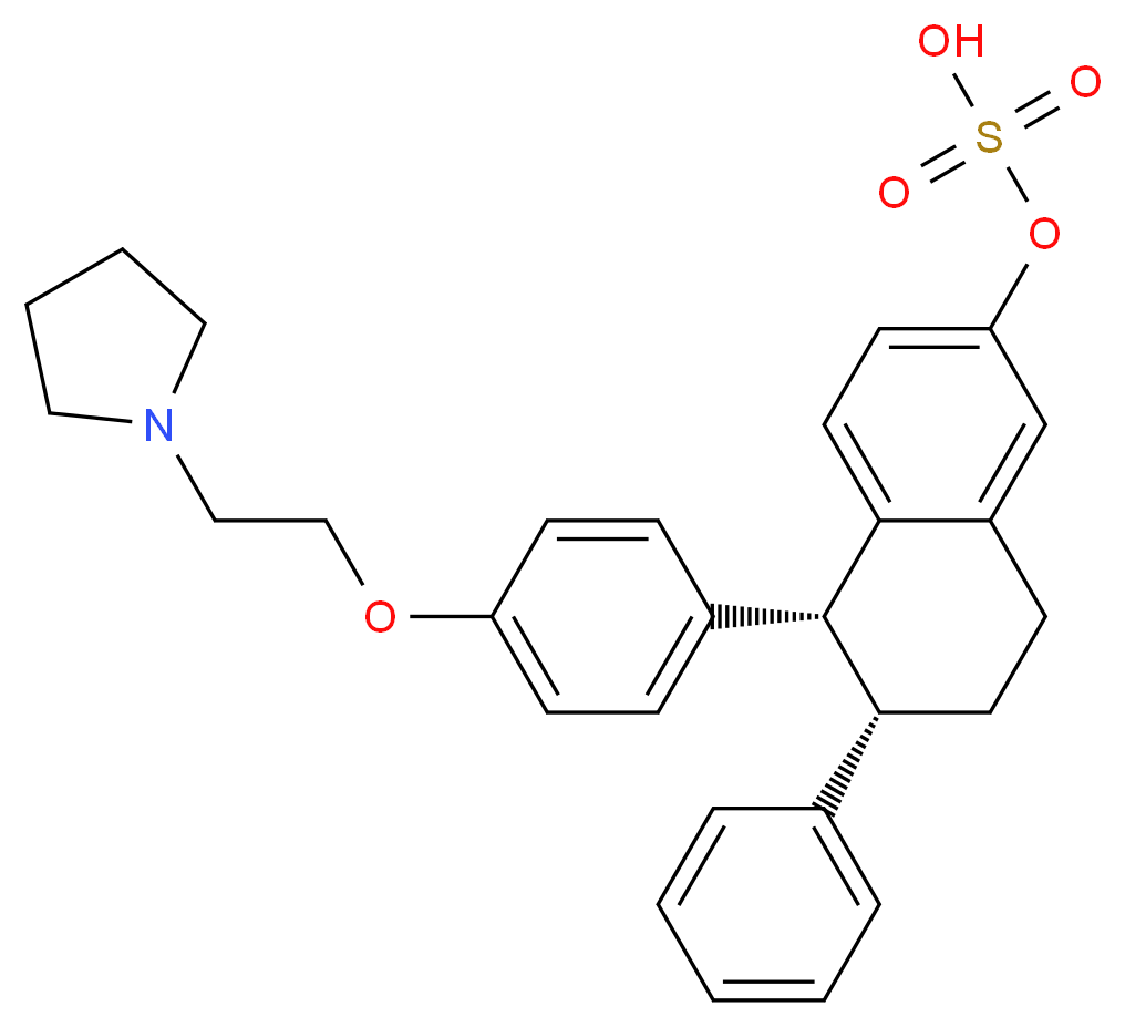 Lasofoxifene Sulfate_分子结构_CAS_1048953-96-3)