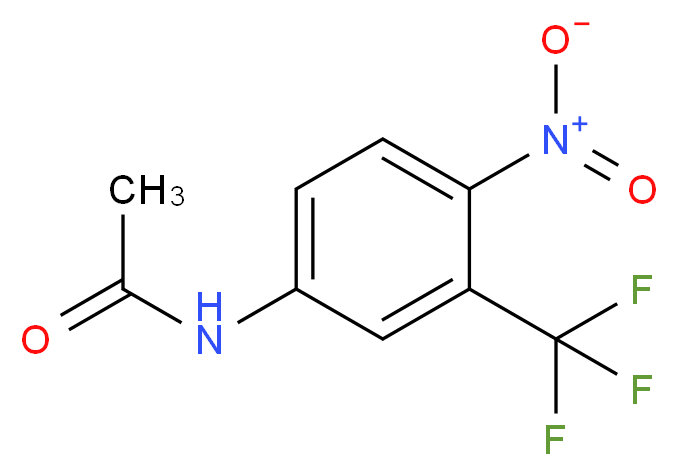 4-Nitro-3-(trifluoromethyl)acetanilide_分子结构_CAS_393-12-4)