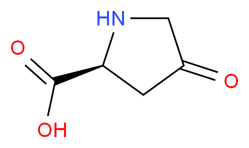 4-OXO-PROLINE_分子结构_CAS_2002-02-0)