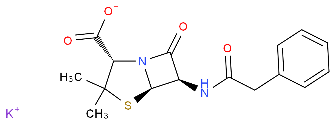 青霉素 G 钾盐_分子结构_CAS_113-98-4)