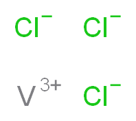 Vanadium(III) chloride_分子结构_CAS_7718-98-1)