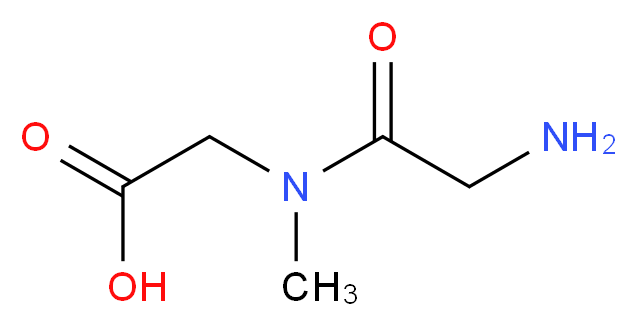 2-(2-amino-N-methylacetamido)acetic acid_分子结构_CAS_29816-01-1