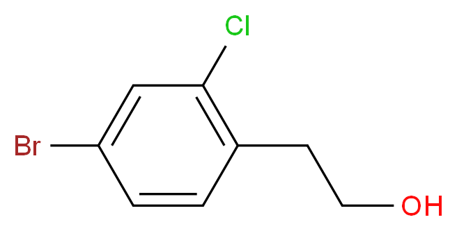 2-(4-bromo-2-chlorophenyl)ethan-1-ol_分子结构_CAS_916516-90-0