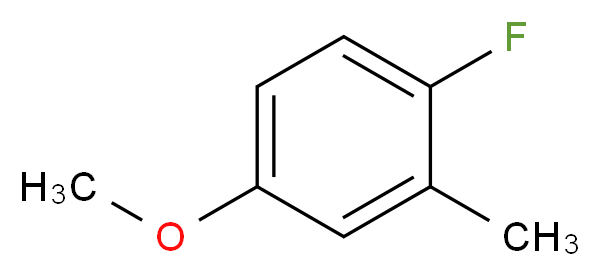 1-fluoro-4-methoxy-2-methylbenzene_分子结构_CAS_2338-54-7