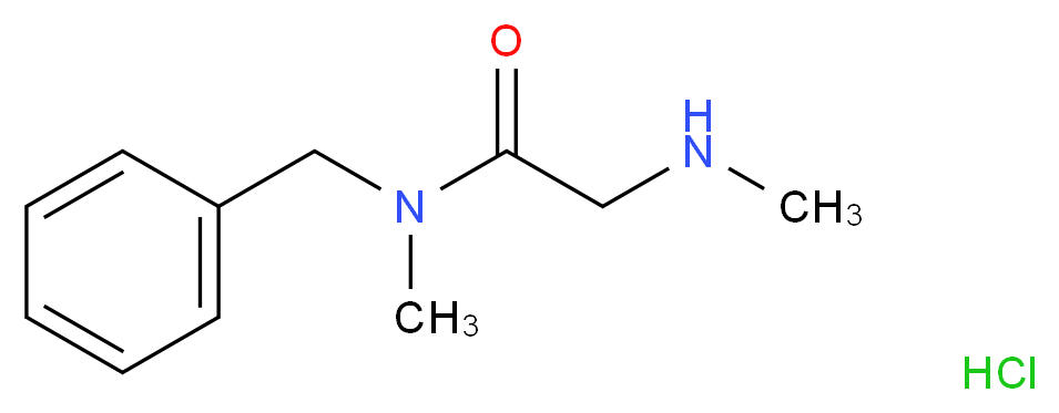 N-Benzyl-N-methyl-2-(methylamino)acetamide hydrochloride_分子结构_CAS_)