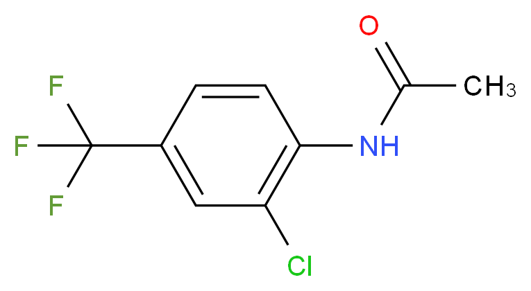 2'-Chloro-4'-(trifluoromethyl)acetanilide 95+%_分子结构_CAS_)