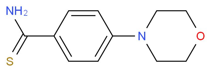 4-(morpholin-4-yl)benzene-1-carbothioamide_分子结构_CAS_519056-60-1