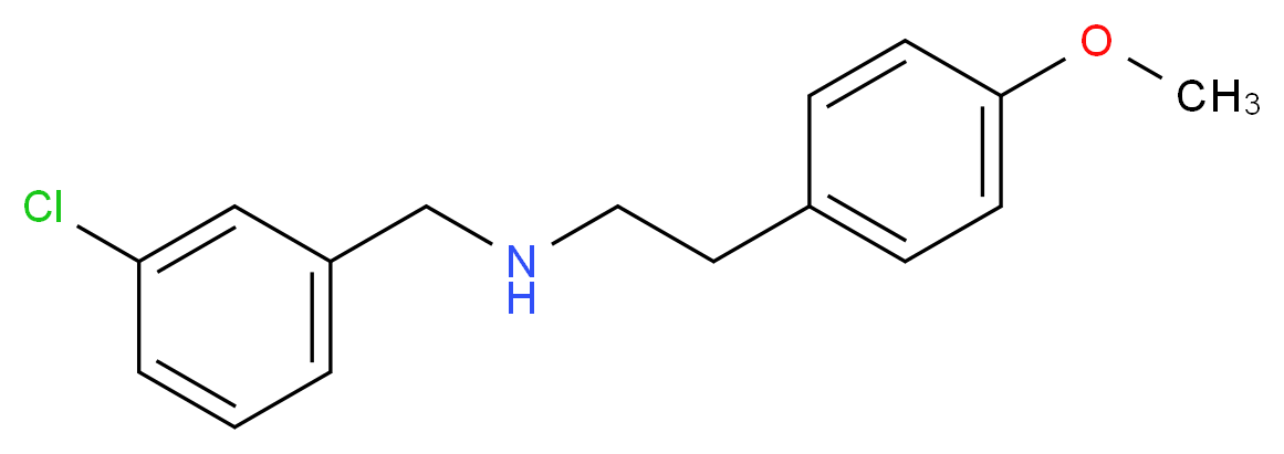 (3-chlorobenzyl)[2-(4-methoxyphenyl)ethyl]amine_分子结构_CAS_353773-94-1)