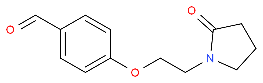 4-[2-(2-Oxo-pyrrolidin-1-yl)-ethoxy]-benzaldehyde_分子结构_CAS_)