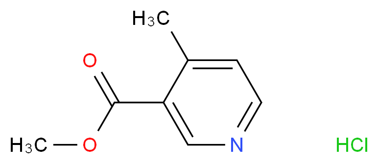 methyl 4-methylpyridine-3-carboxylate hydrochloride_分子结构_CAS_1352443-13-0