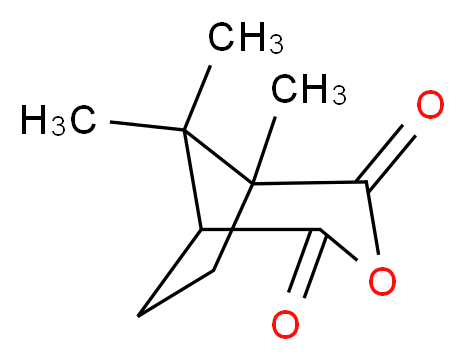1,8,8-trimethyl-3-oxabicyclo[3.2.1]octane-2,4-dione_分子结构_CAS_)