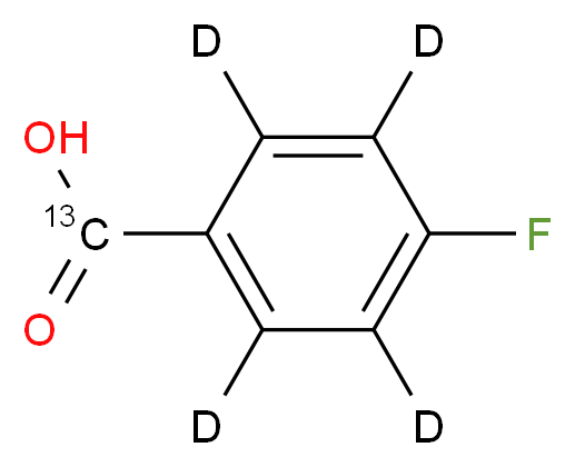 4-Fluorobenzoic acid-α-13C-2,3,5,6-d4_分子结构_CAS_285977-82-4)