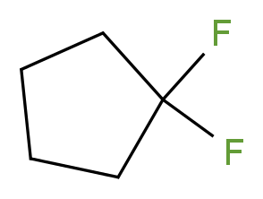 1,1-difluorocyclopentane_分子结构_CAS_1120-70-3