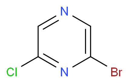 2-bromo-6-chloropyrazine_分子结构_CAS_916791-07-6