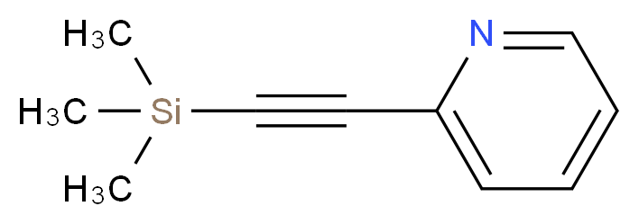 2-[2-(trimethylsilyl)ethynyl]pyridine_分子结构_CAS_86521-05-3