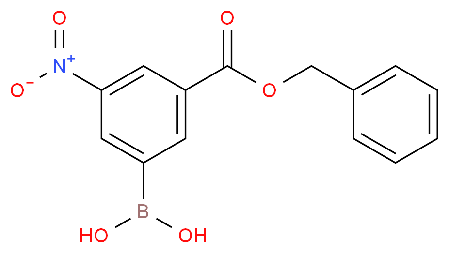 (3-Benzyloxycarbonyl-5-nitrophenyl)boronic acid_分子结构_CAS_380430-62-6)