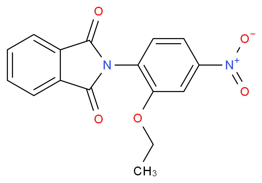 2-(2-ethoxy-4-nitrophenyl)-2,3-dihydro-1H-isoindole-1,3-dione_分子结构_CAS_106981-60-6