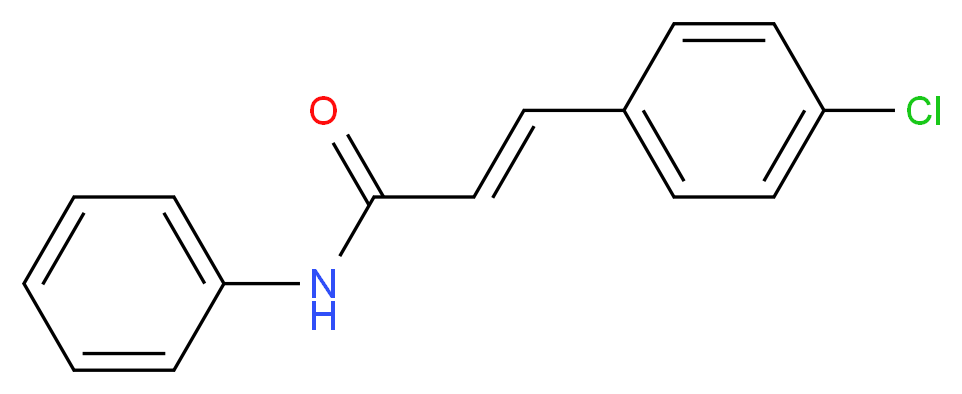 (2E)-3-(4-chlorophenyl)-N-phenylprop-2-enamide_分子结构_CAS_101681-92-9