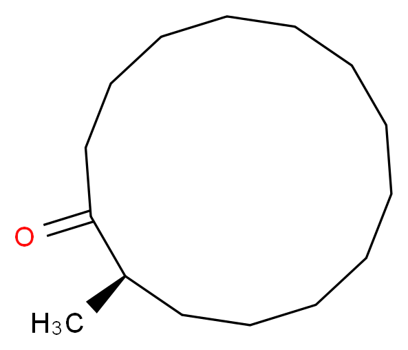 (2R)-2-methylcyclotetradecan-1-one_分子结构_CAS_541-91-3