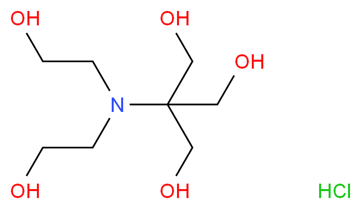 2-[bis(2-hydroxyethyl)amino]-2-(hydroxymethyl)propane-1,3-diol hydrochloride_分子结构_CAS_124763-51-5