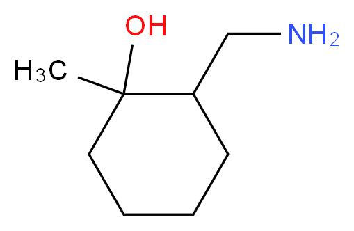 2-(aminomethyl)-1-methylcyclohexan-1-ol_分子结构_CAS_202921-94-6