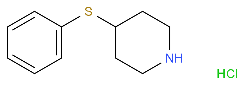 4-(phenylsulfanyl)piperidine hydrochloride_分子结构_CAS_101798-65-6)