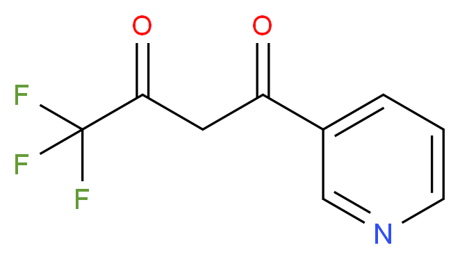 4,4,4-Trifluoro-1-pyridin-3-yl-butane-1,3-dione_分子结构_CAS_582-73-0)