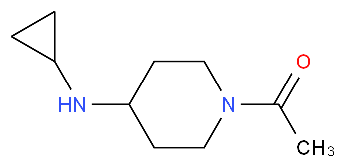 1-[4-(cyclopropylamino)piperidin-1-yl]ethan-1-one_分子结构_CAS_387358-46-5