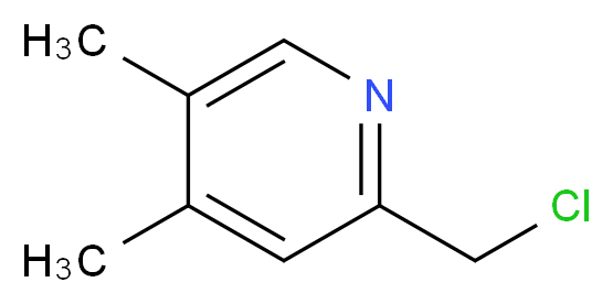 2-(CHLOROMETHYL)-4,5-DIMETHYLPYRIDINE_分子结构_CAS_756426-57-0)