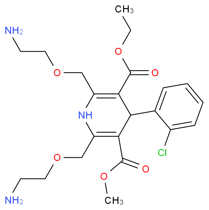 Bis(aminoethoxy) Amlodipine _分子结构_CAS_721958-74-3)