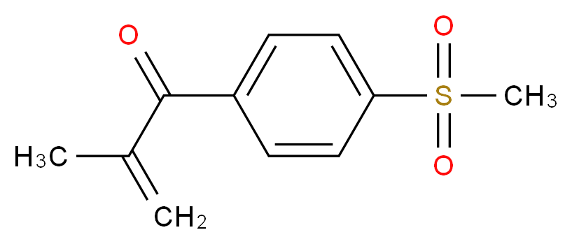 1-(4-methanesulfonylphenyl)-2-methylprop-2-en-1-one_分子结构_CAS_516453-68-2